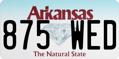 AR license plate 875WED