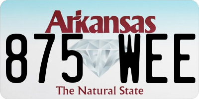 AR license plate 875WEE