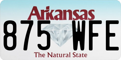 AR license plate 875WFE