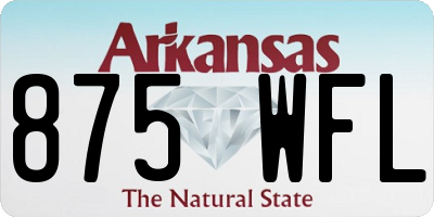 AR license plate 875WFL