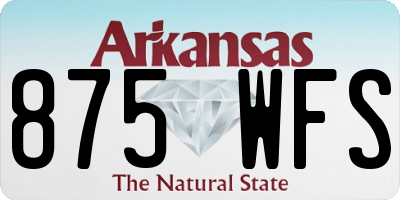 AR license plate 875WFS