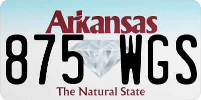 AR license plate 875WGS