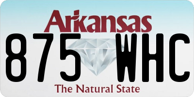 AR license plate 875WHC