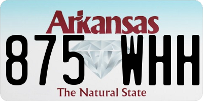 AR license plate 875WHH