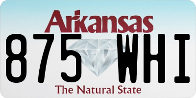 AR license plate 875WHI