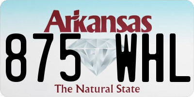 AR license plate 875WHL
