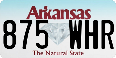 AR license plate 875WHR