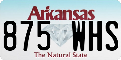 AR license plate 875WHS