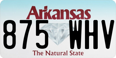 AR license plate 875WHV