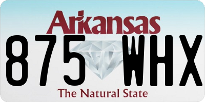 AR license plate 875WHX