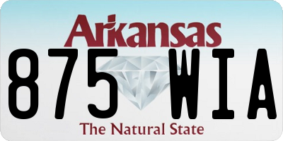 AR license plate 875WIA