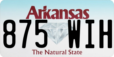 AR license plate 875WIH