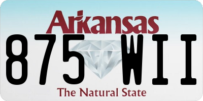 AR license plate 875WII