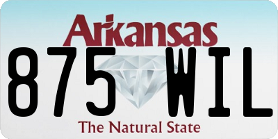 AR license plate 875WIL