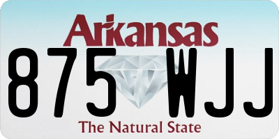 AR license plate 875WJJ
