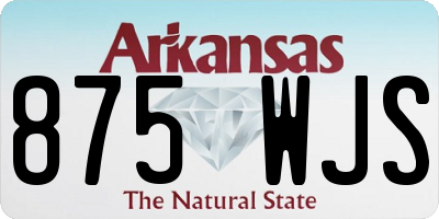 AR license plate 875WJS