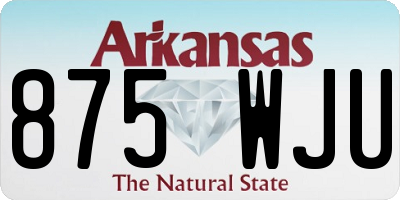 AR license plate 875WJU