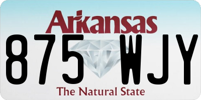 AR license plate 875WJY