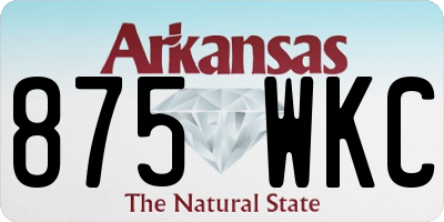 AR license plate 875WKC