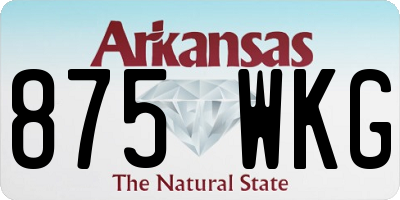 AR license plate 875WKG