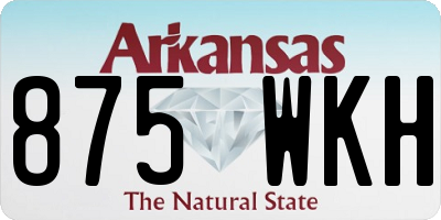 AR license plate 875WKH