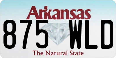 AR license plate 875WLD