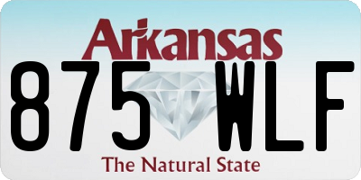 AR license plate 875WLF
