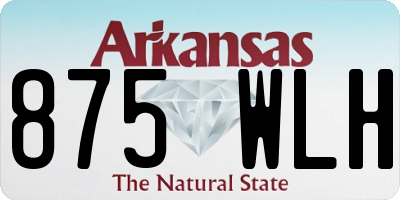 AR license plate 875WLH