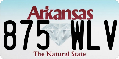 AR license plate 875WLV