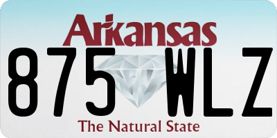AR license plate 875WLZ