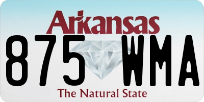 AR license plate 875WMA