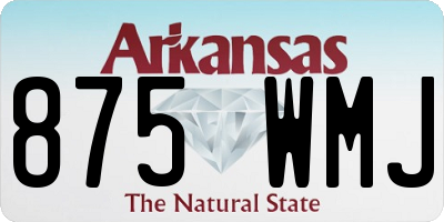 AR license plate 875WMJ