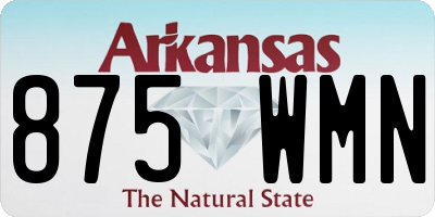 AR license plate 875WMN