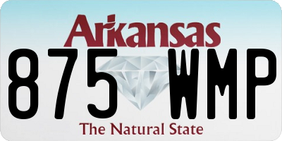 AR license plate 875WMP