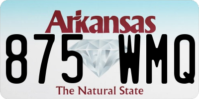 AR license plate 875WMQ