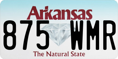 AR license plate 875WMR