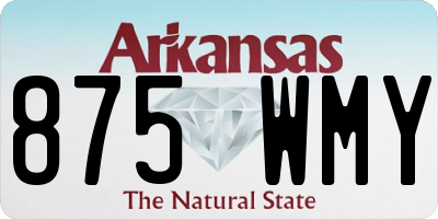 AR license plate 875WMY
