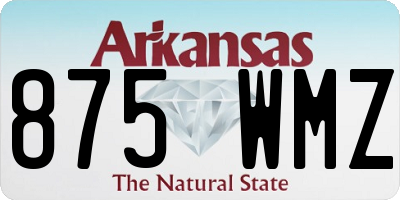 AR license plate 875WMZ