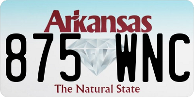 AR license plate 875WNC