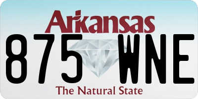 AR license plate 875WNE