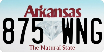 AR license plate 875WNG