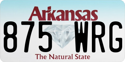 AR license plate 875WRG