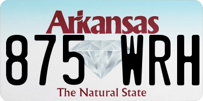 AR license plate 875WRH