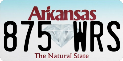 AR license plate 875WRS