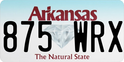 AR license plate 875WRX