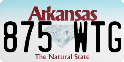 AR license plate 875WTG