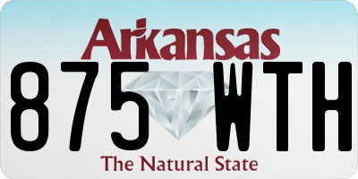 AR license plate 875WTH