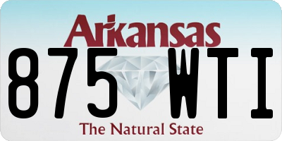 AR license plate 875WTI