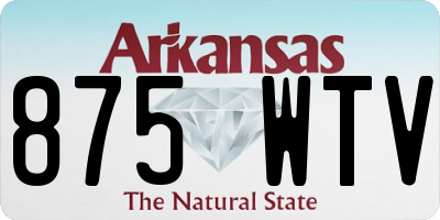 AR license plate 875WTV