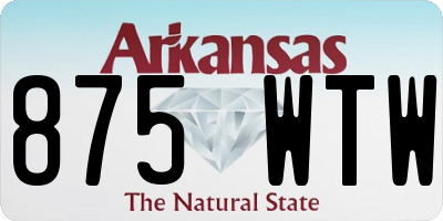 AR license plate 875WTW